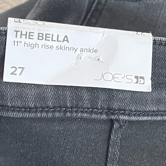 Joe’s Jeans The Bella 11” high rise Skinny ankle split front Gray‎ Size 27 - Picture 14 of 16